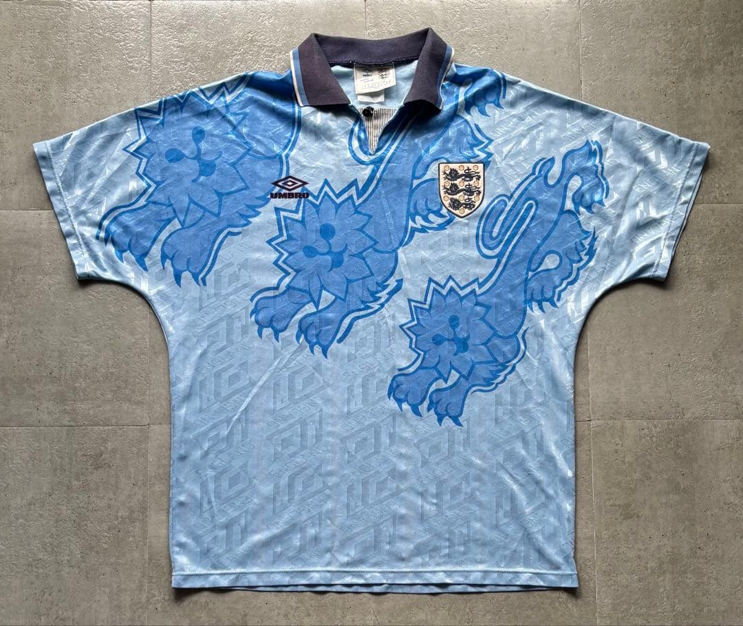 92-93 イングランド代表　アンブロ　3rdユニフォーム　正規品　ヴィンテージ