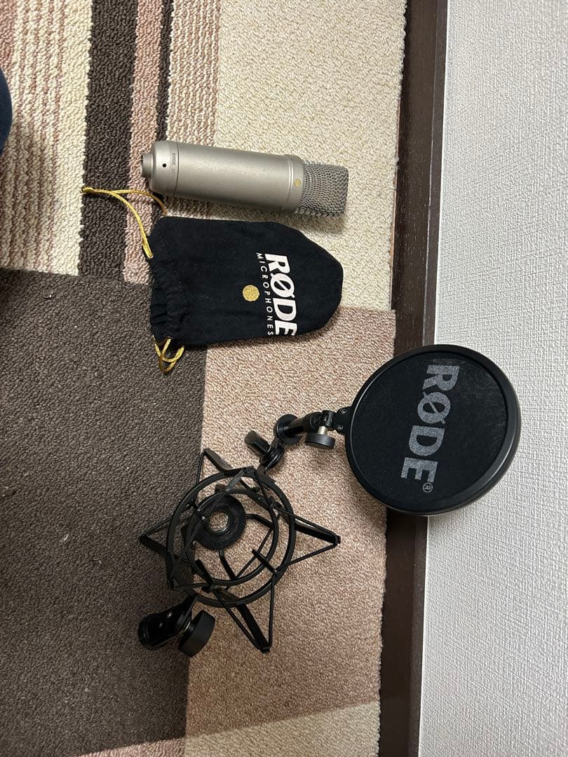 RODE NT1-A コンデンサーマイク ショックマウント ポップガード 巾着袋