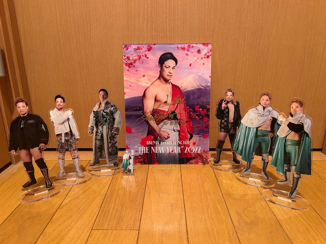 潮崎豪　全日本プロレス ノア　noah ajpw アクスタ　直筆サイン入り