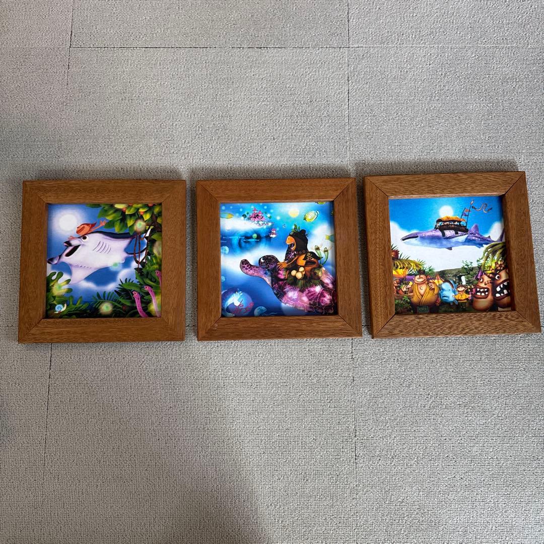 くば笠屋　木精キジムナーのアートちび絵　3点セット