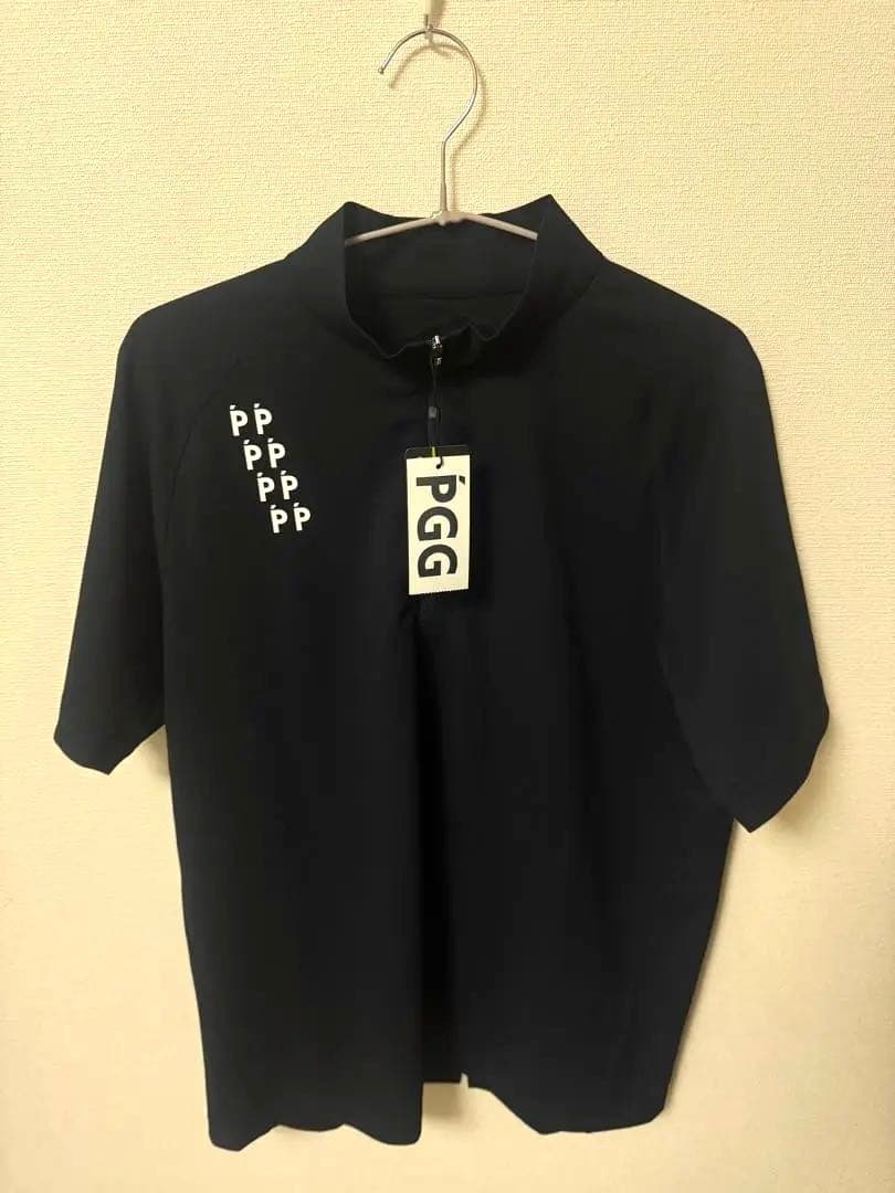 PGG メンズ ゴルフシャツ ネイビー サイズ5