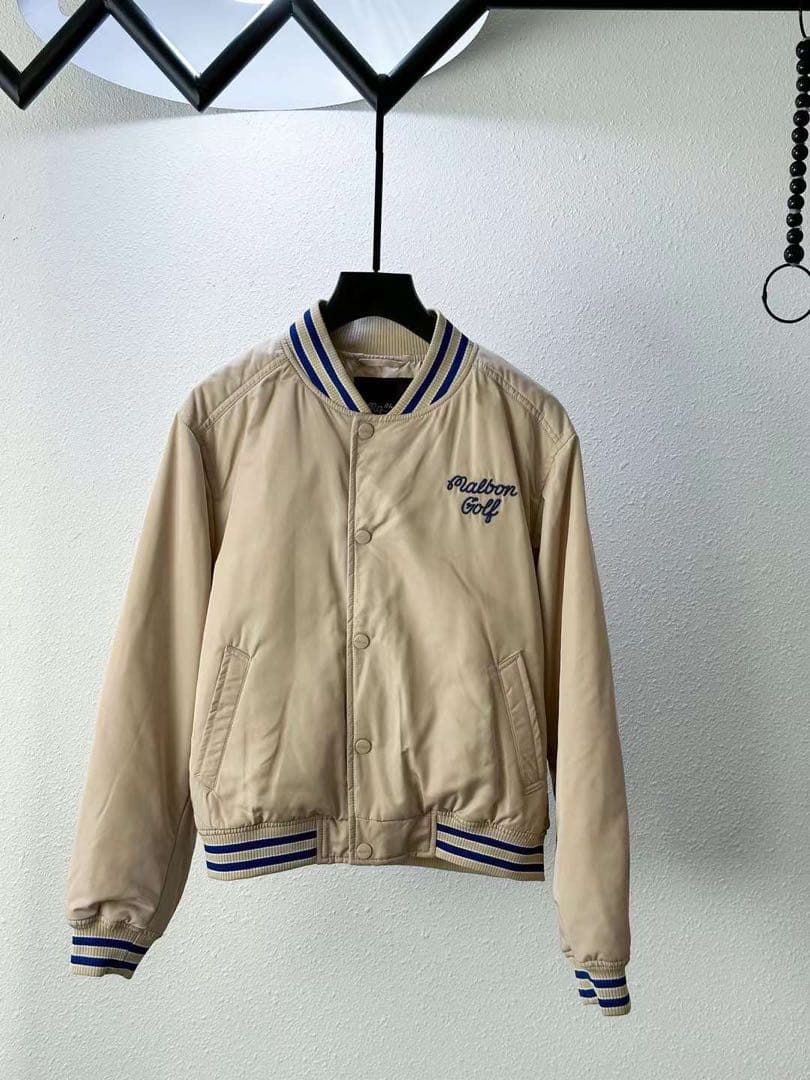 ゴルフウェア レディース アウター ベージュ赤SML