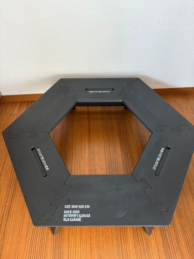 wldgarageヘキサテーブル(ブラック)