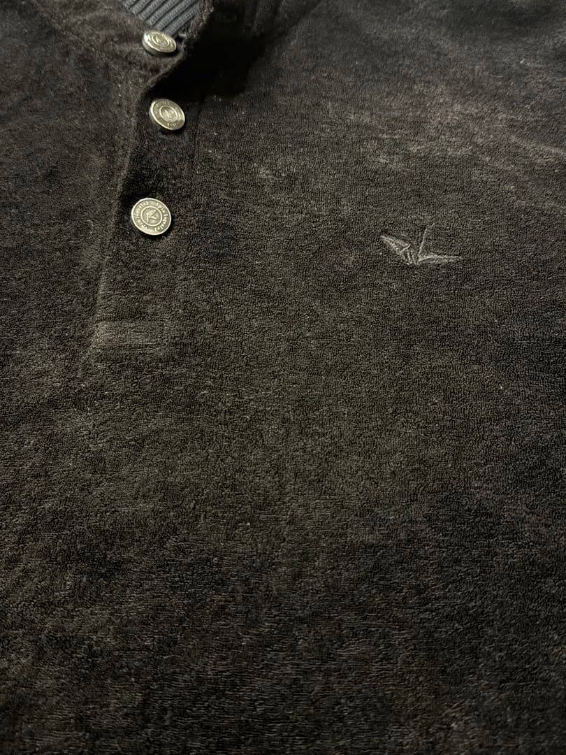 1piuluguale3 ベロア上下セットアップ V ブラック 黒 値下げ