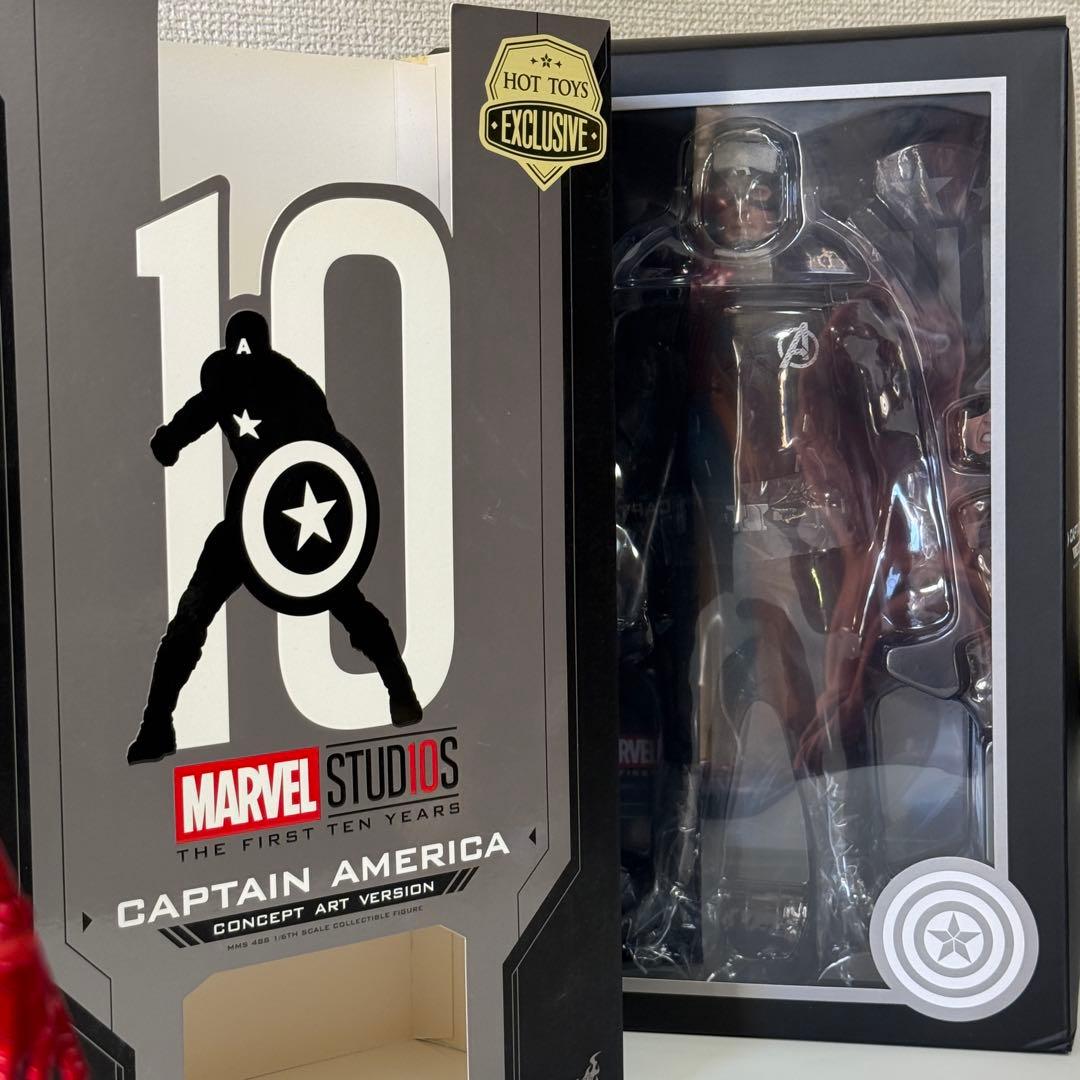 ホットトイズ キャプテンアメリカ コンセプトアート版 限定品 アベンジャーズ