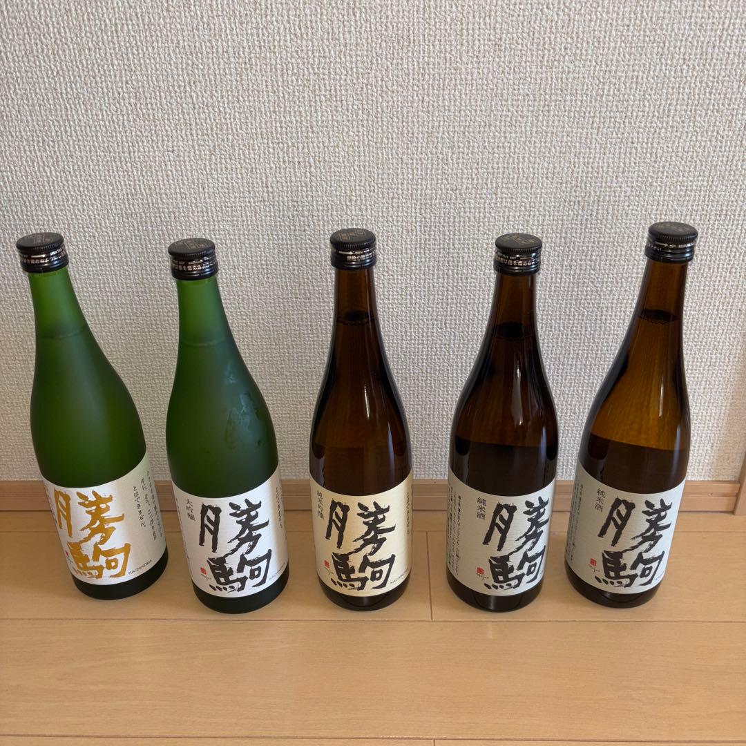 勝駒　【特吟】大吟醸、純米吟醸、大吟醸、純米酒2本、計5本