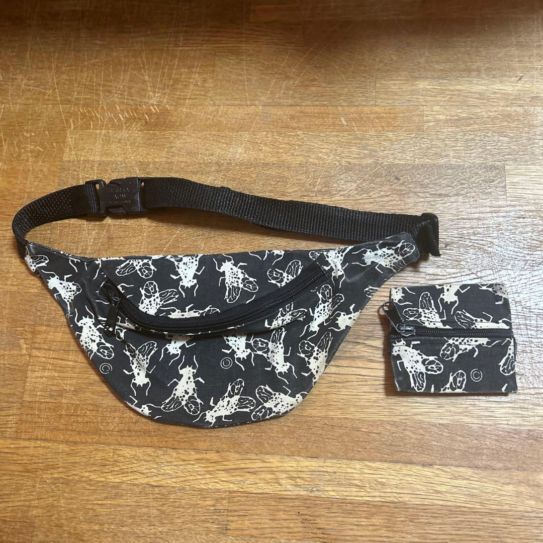 80s madrid ハエ柄ポーチ ケース付き ヴィンテージ SKATE