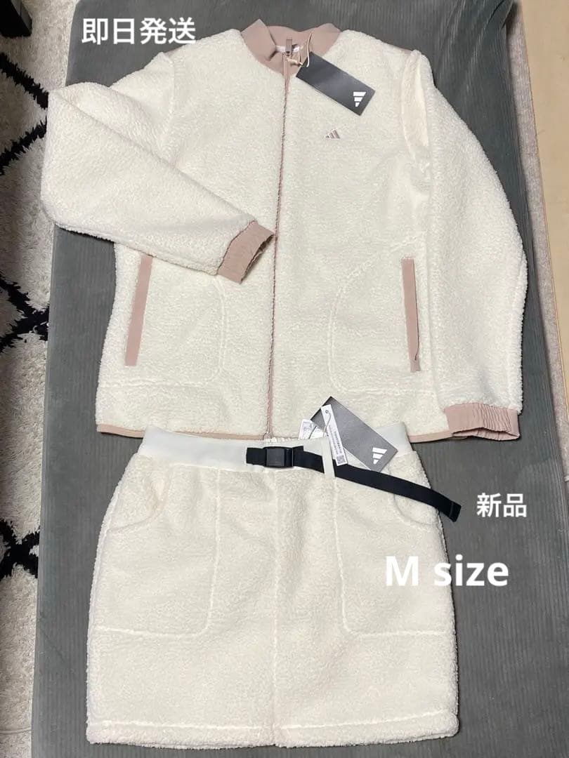 adidas ゴルフフリースジャケット＆スカンツ（スカート内パンツ）上下セット