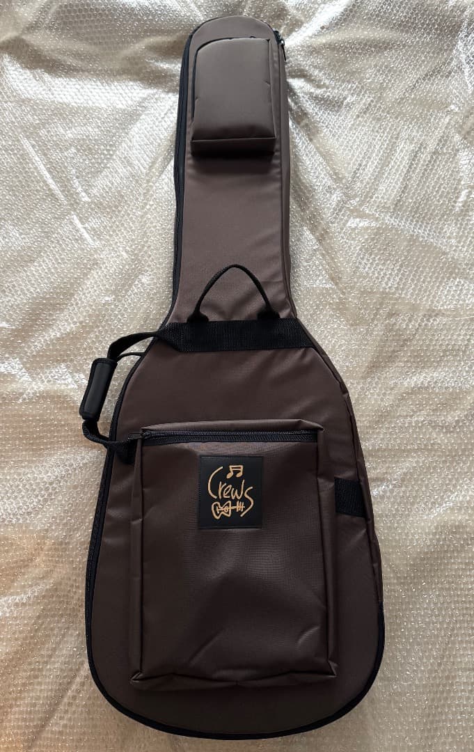 キ*助様 NAZCA JB/PB用 ギグバッグ ダークブラウン Crews ロゴ