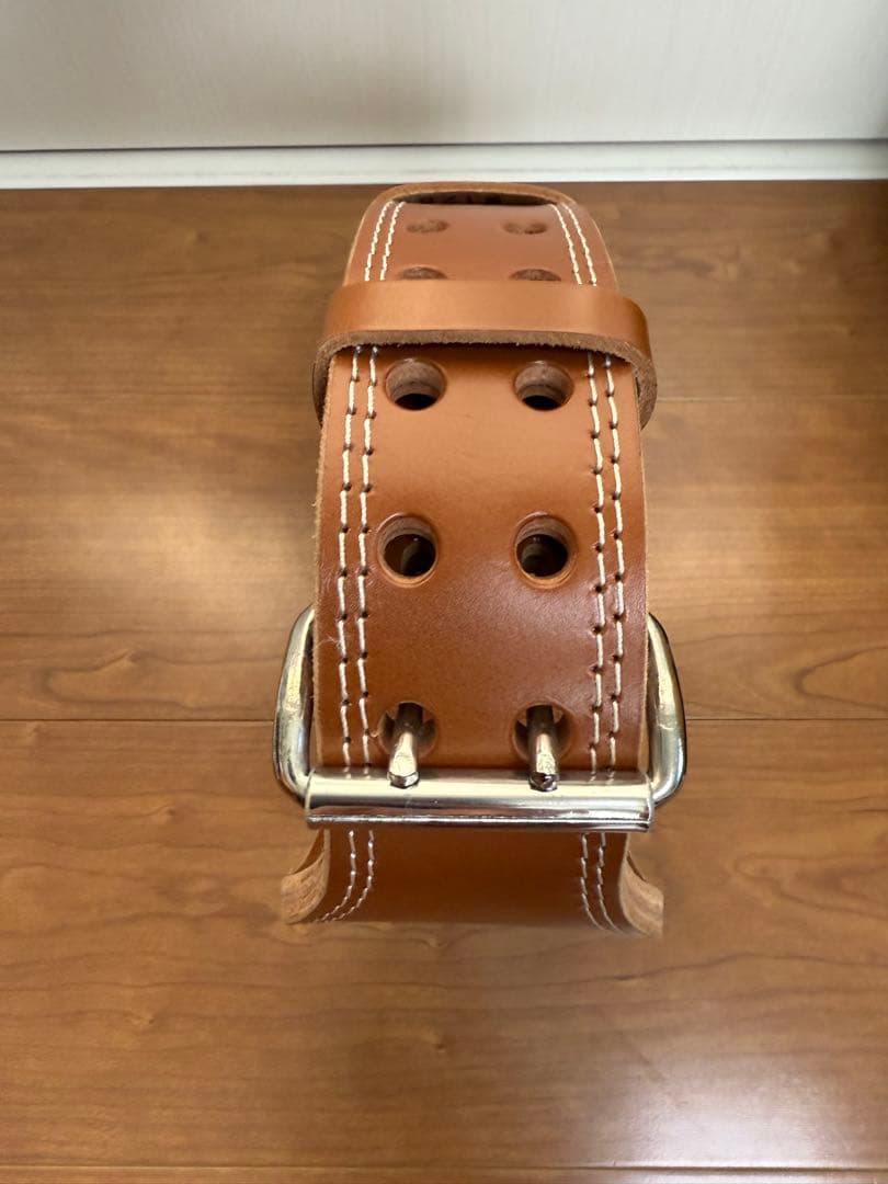 ゴールドジム（GOLD’S GYM）　プロレザーベルト　Sサイズ