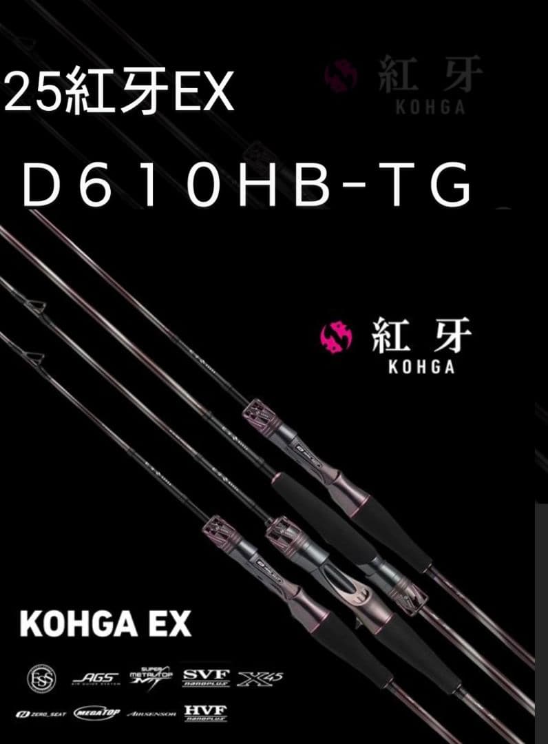 25紅牙EX D610HB-TG タイラバロッド
