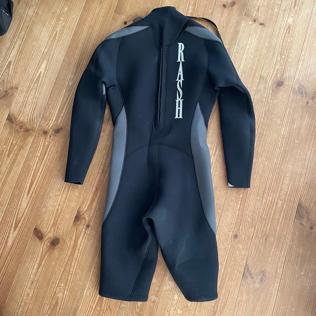 RASH ロングスプリング　ウェットスーツ ブラック　ロンスプ　既製M