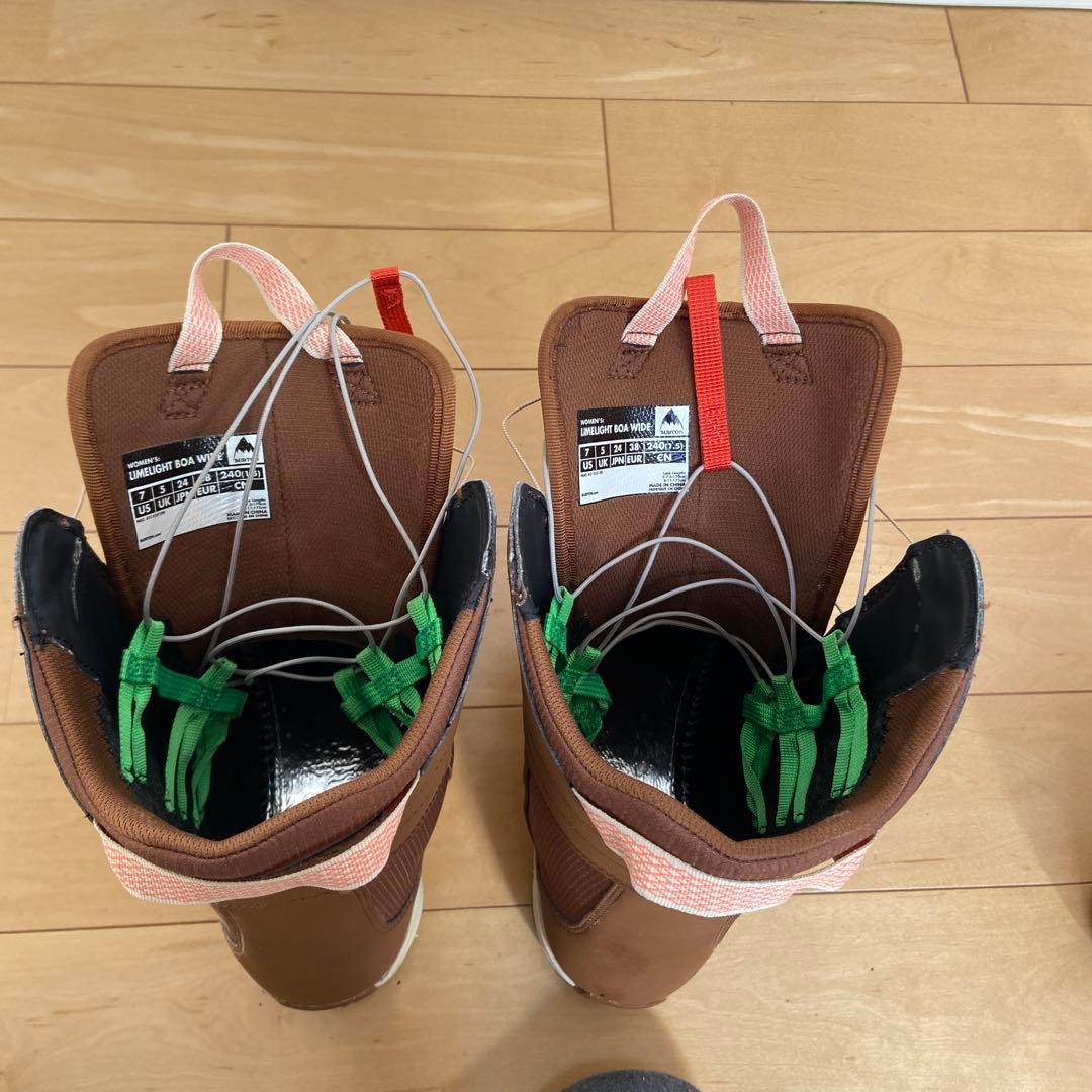 【送料込み】バートンレディーススノーボードブーツ　ライムライトBOA 24cm