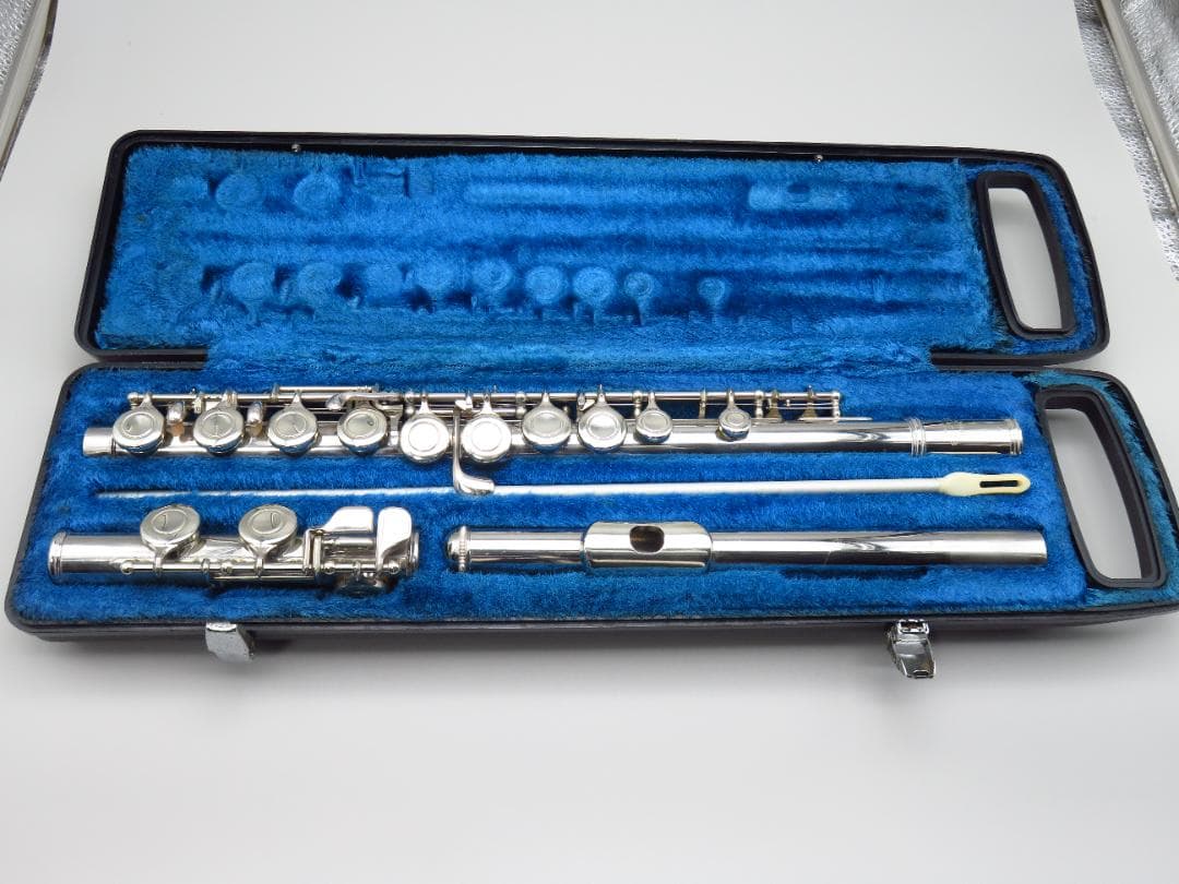 全タンポ＆ヘッド・コルク交換済　フルート　Nikkan　Eメカ付き