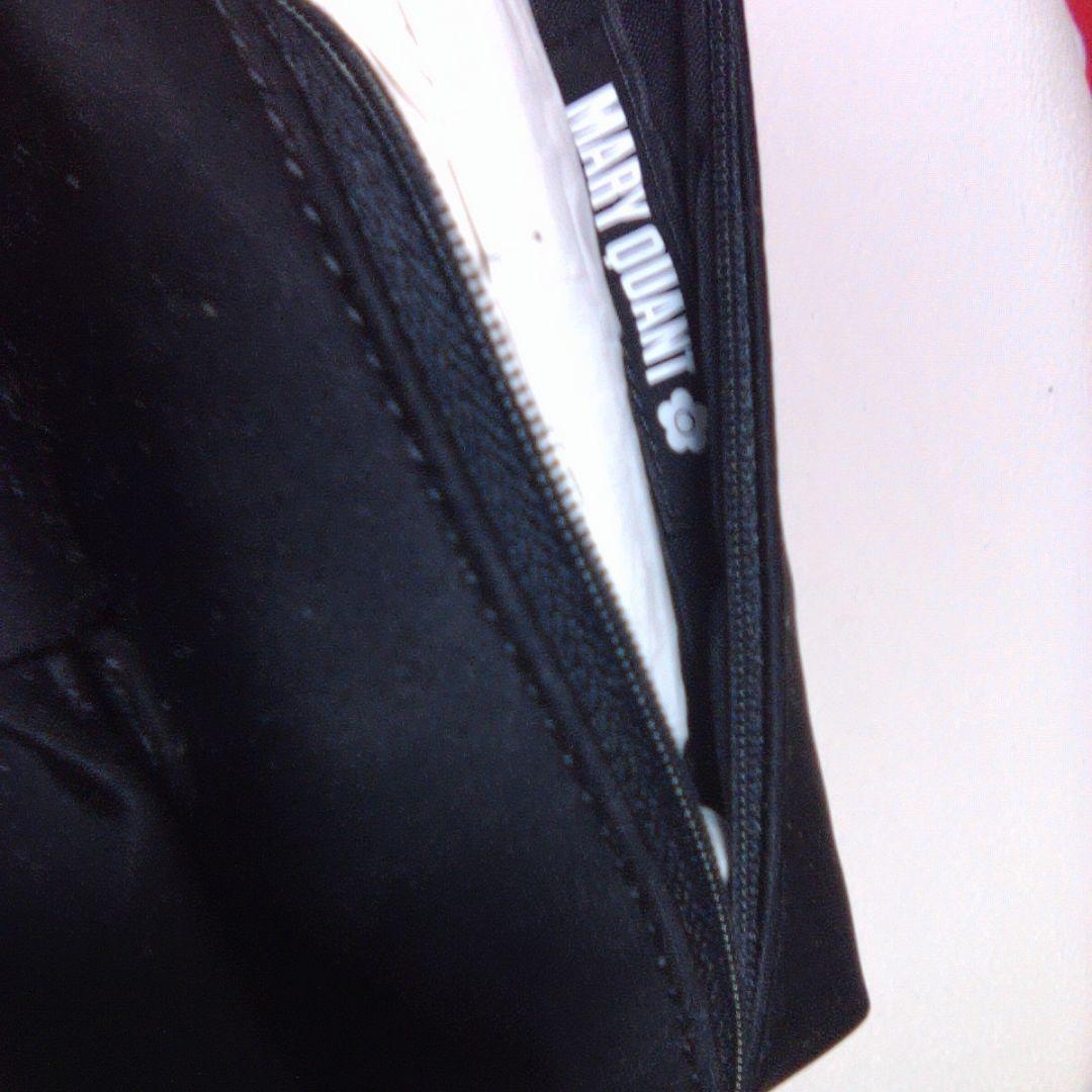 Mary Quant 黒 リボン付き 筆箱