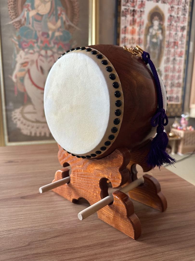 【amahiroさん専用　和太鼓 】太鼓一式 廣崎賢太郎商店 バチ付き