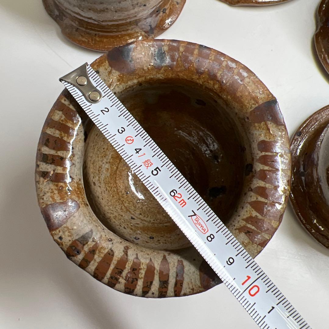 古唐津　絵唐津向付5客　口径約10㎝　東Y7-1112☆2Fトヒコ