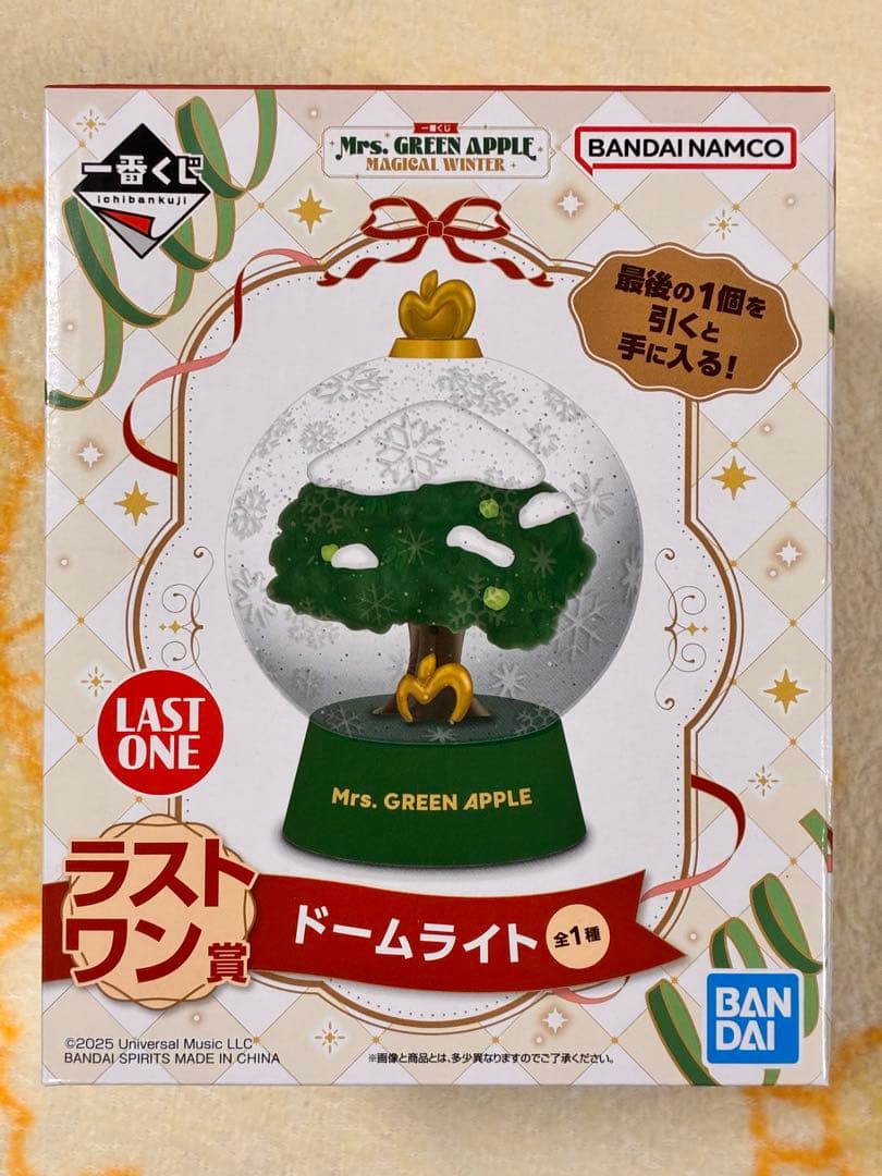 ミセスグリーンアップル　一番くじ　ラストワン賞　ドームライト