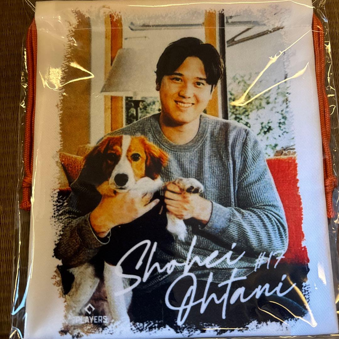 大谷翔平 SHOHEI OHTANI 「SHOHEI&DOG」巾着