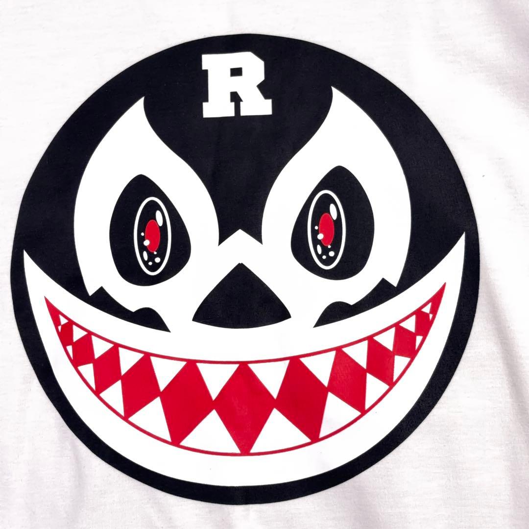 美品【Russeluno】ゴルフ スウェット ビッグロゴ 裏起毛 ホワイト系 4