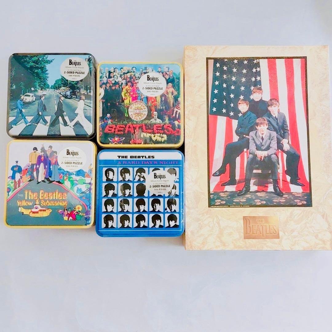 未使用　ビートルズ Beatles ジグソーパズル　5種類セット 缶 箱