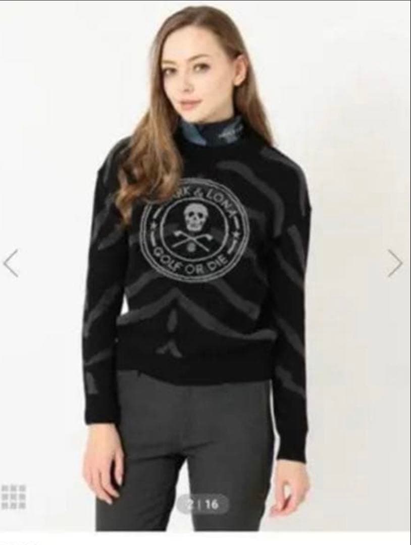 MARK & LONA Queen's Zebra Crew ニット