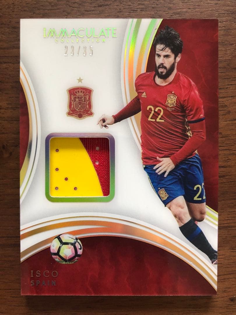 イスコ ジャージーカード 背番号パッチ Immaculate 選手着用ユニ