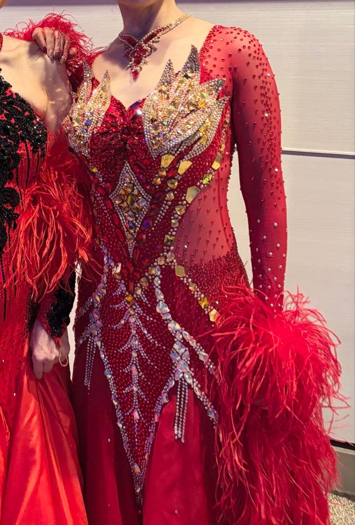 豪華　ヨーロッパハイブランド　M オーストリッチ　スタンダードドレス 社交