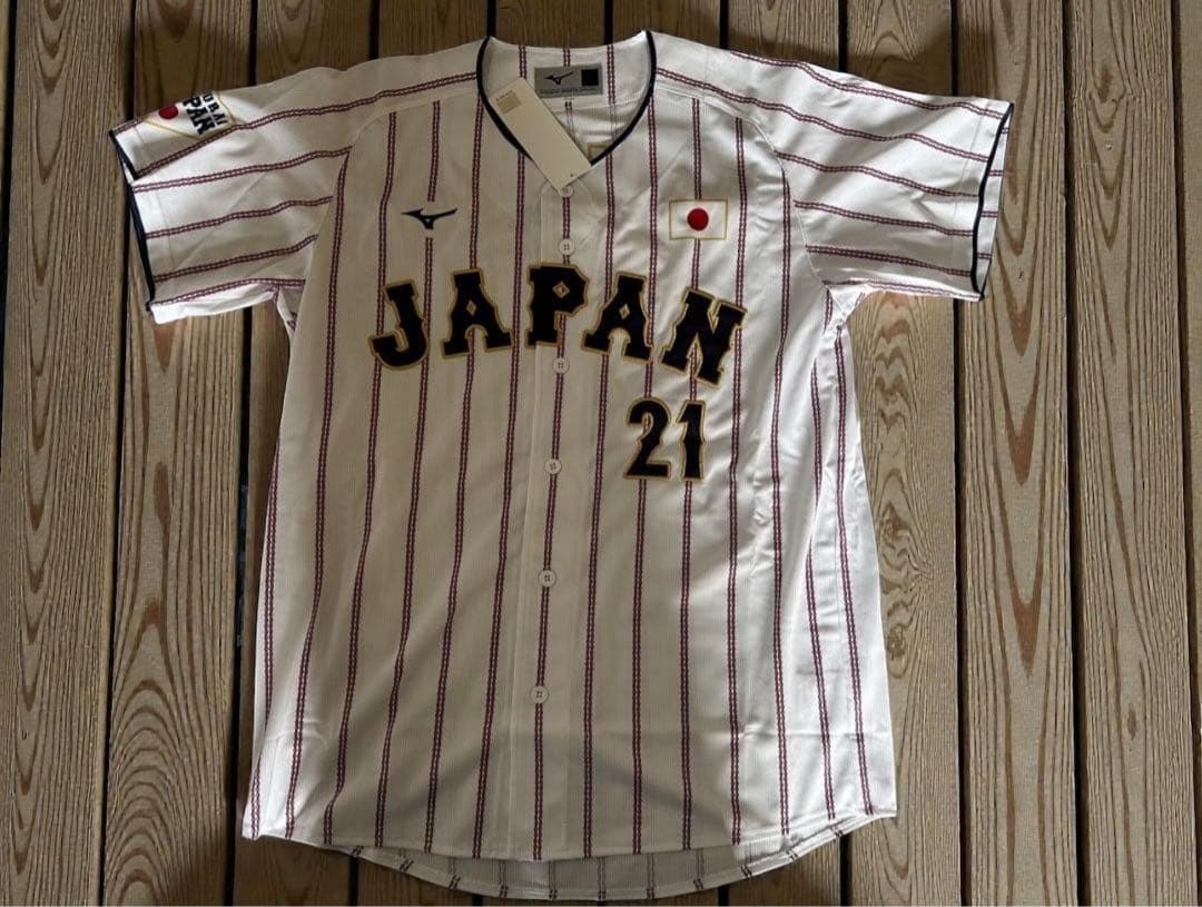 【送料無料&24時間以内に発送】野球侍ジャパン ユニフォーム 橋本21 Lサイズ