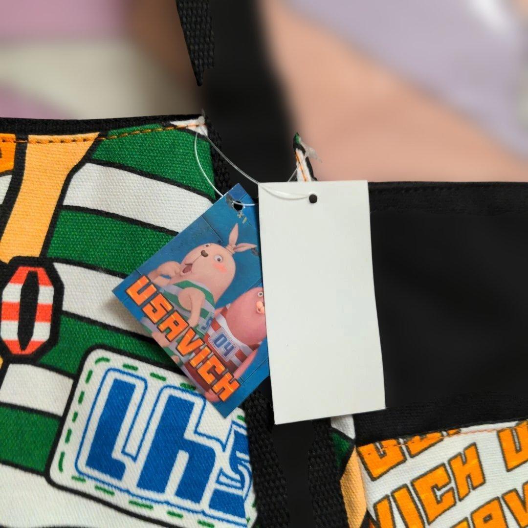 平成レトロ　ウサビッチ　カラフル　キャンパス地　トートバッグ