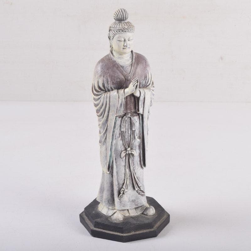 仏教美術　樹脂製　観音菩薩像　仏像　置物　V　8378