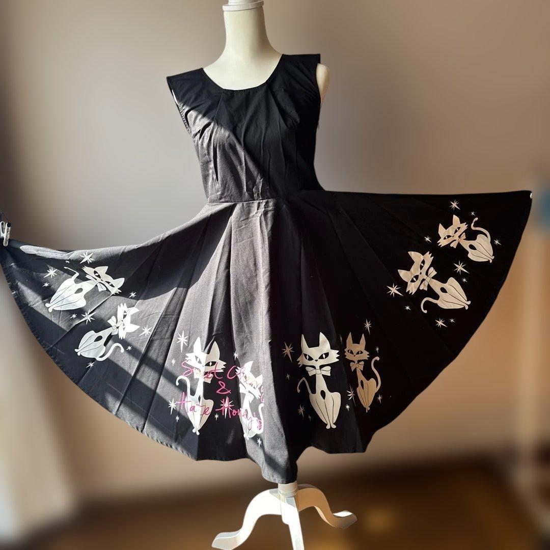 サーキュラーワンピースロカビリー全円ワンピース