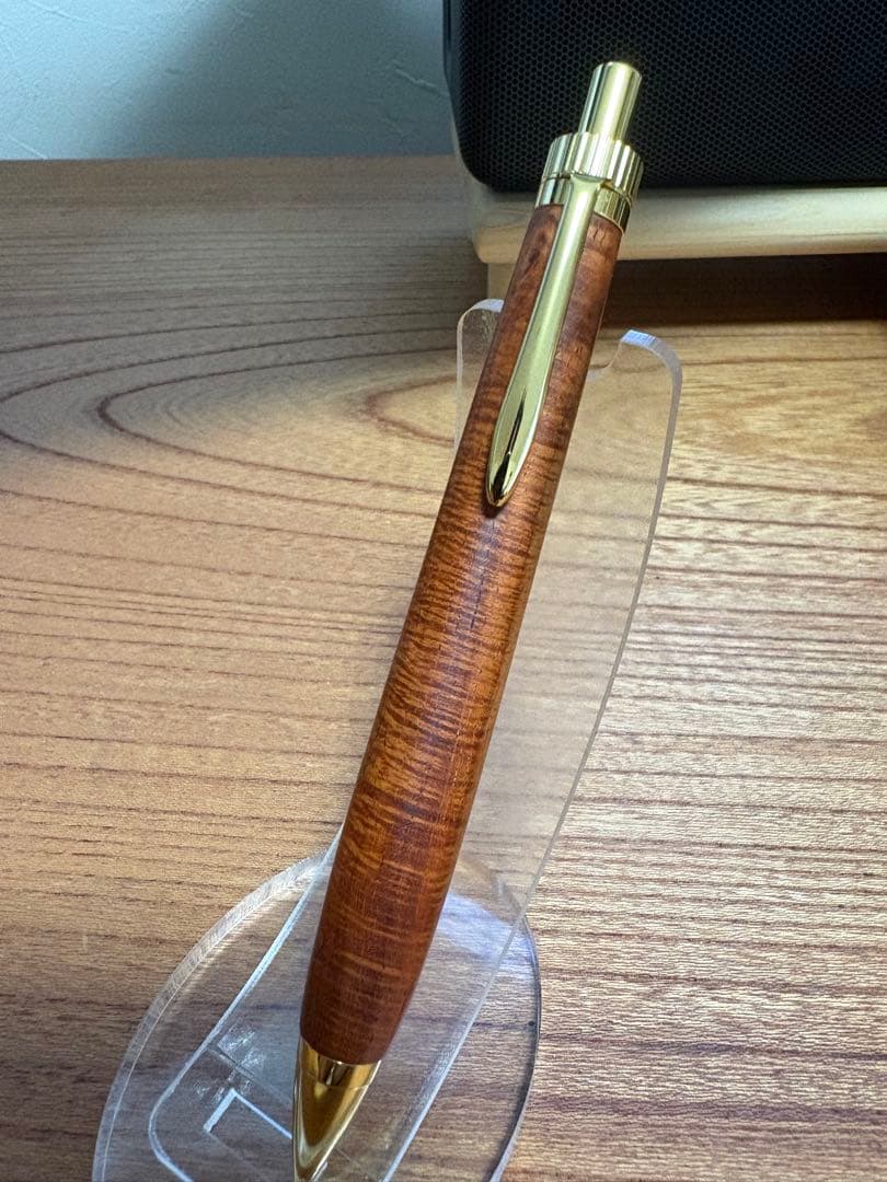 524極上　サイアミーズローズウッド　シアメース　木軸シャーペン　ボールペン