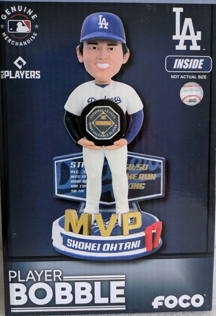 ［FOCO] ドジャース 大谷翔平 2024 NL MVP　ボブルヘッド