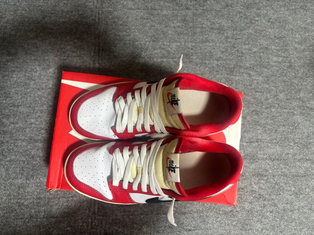 NIKE Dunk Low レッド/ホワイト/ブラック 8