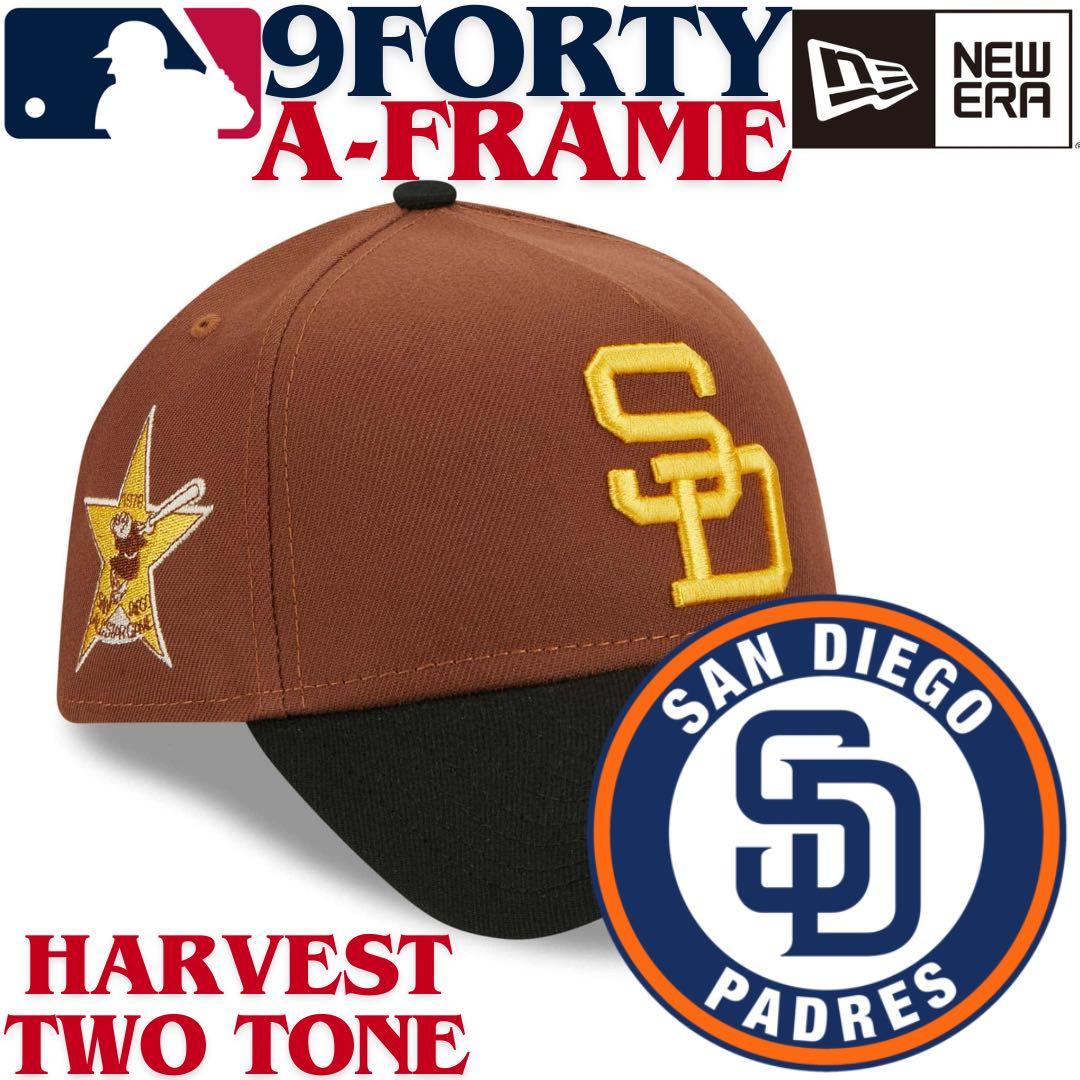【海外限定】ニューエラ サンディエゴパドレス 9FORTY Aフレーム ブラウン