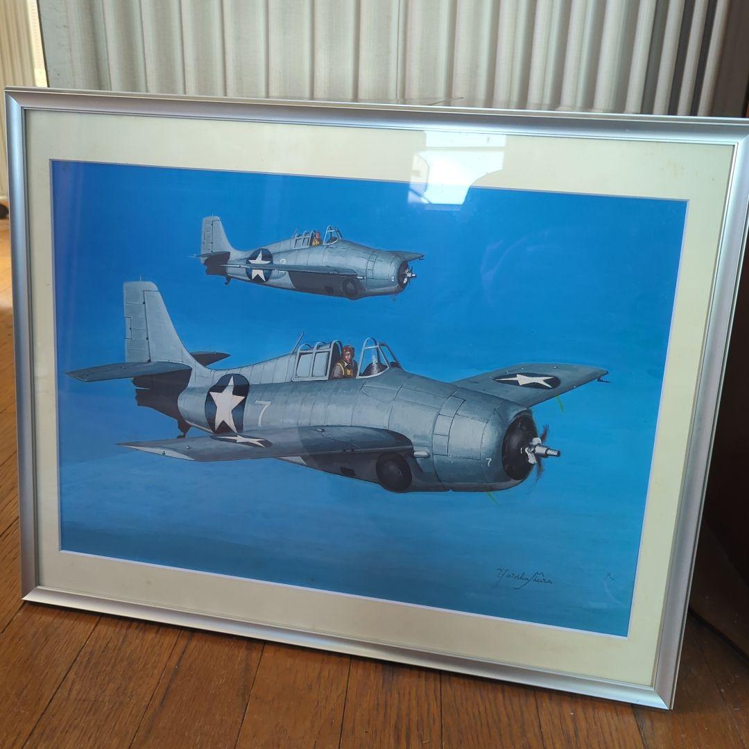 【昭和レトロ】【貴重】ボックスアート 【プラモデル】 箱絵 戦闘機 イラスト