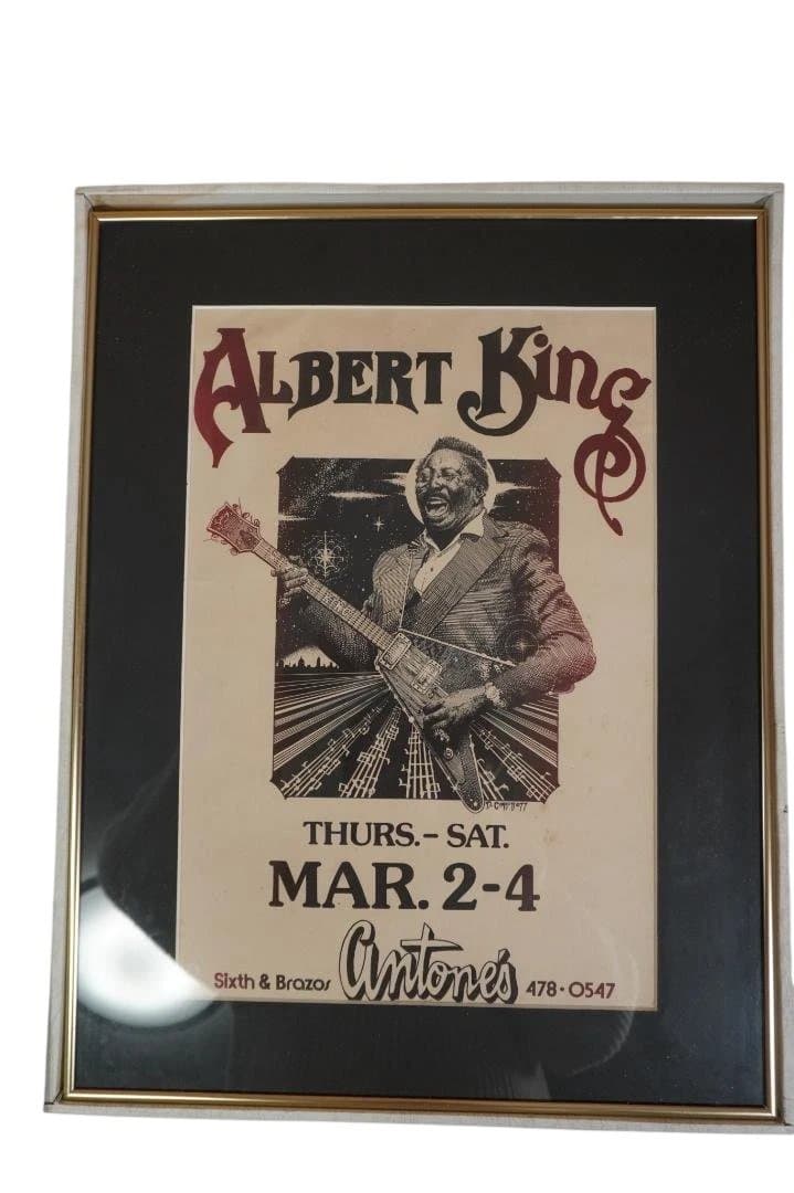 アルバート・キング 公演ポスター　ヴィンテージ風インテリア