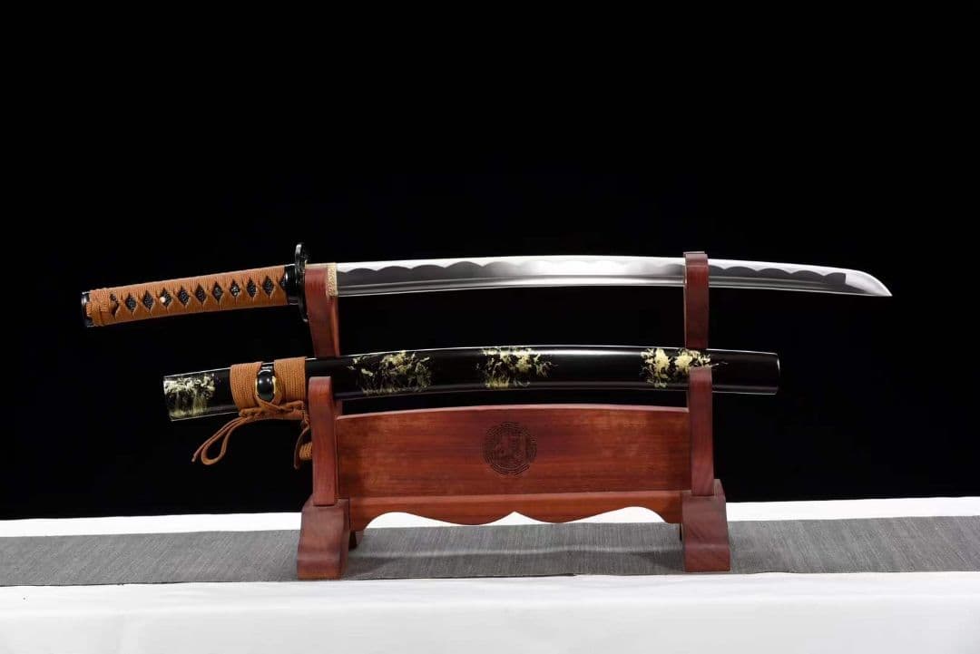 【金花脇差】中炭素鋼武士刀 武具　刀装具　日本刀　模造刀 居合刀肋差   短刀