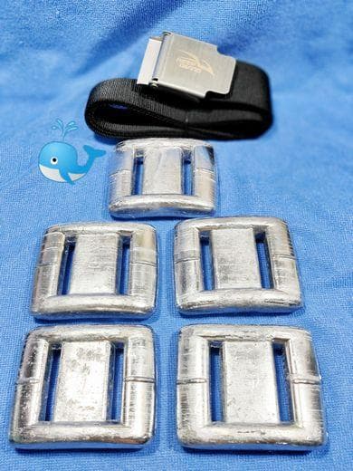 匿名発送！ 約10kg ベルトセット スキューバ ダイビング エクササイズ