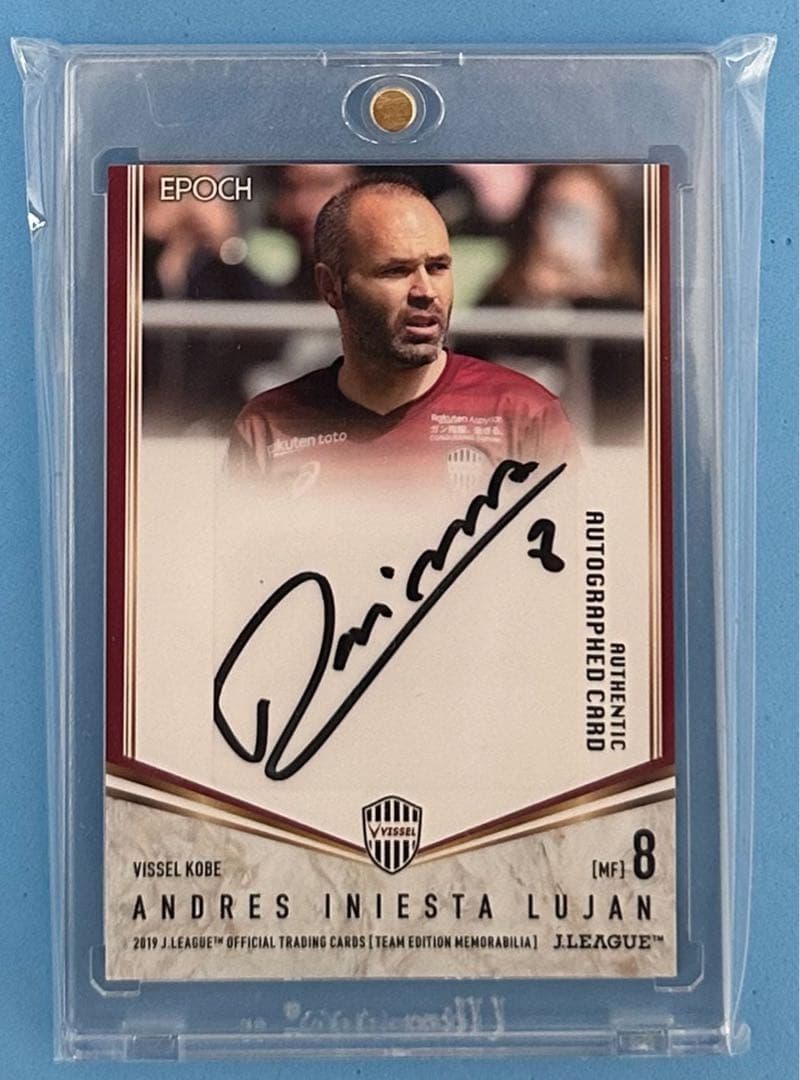 『マグホ発送』EPOCH 2019 ヴィッセル神戸 直筆サインカード イニエスタ