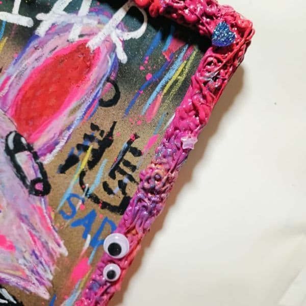 【一点物アート】嘆きのうさぎ【A3サイズ.イラスト 現代アート 絵 】