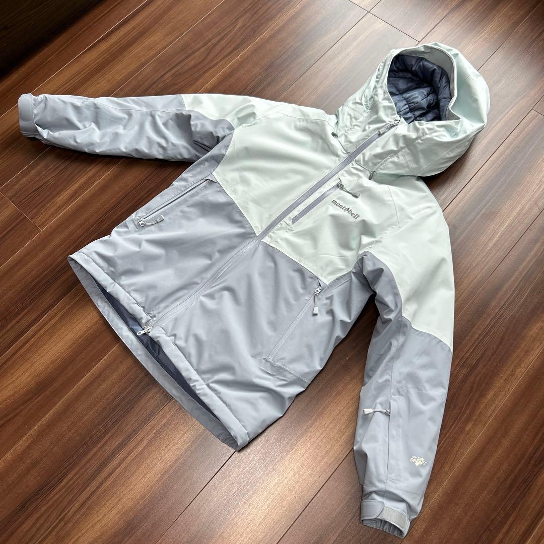 montbell フード付きジャケット ブルー　グレー 女性用　Mサイズ