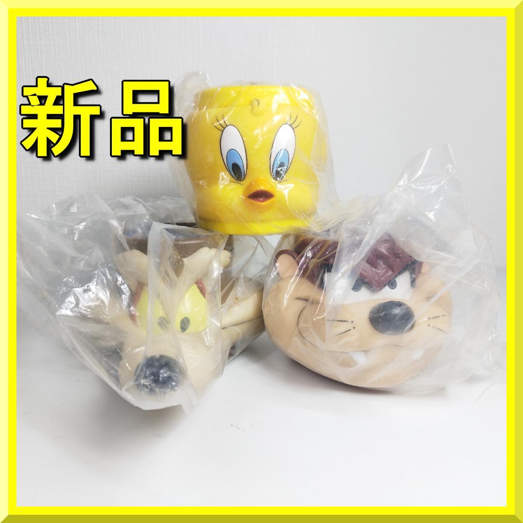 ルーニーテューンズ フェイスマグ 新品 限定 ソフビ 3D アメトイ IEZb