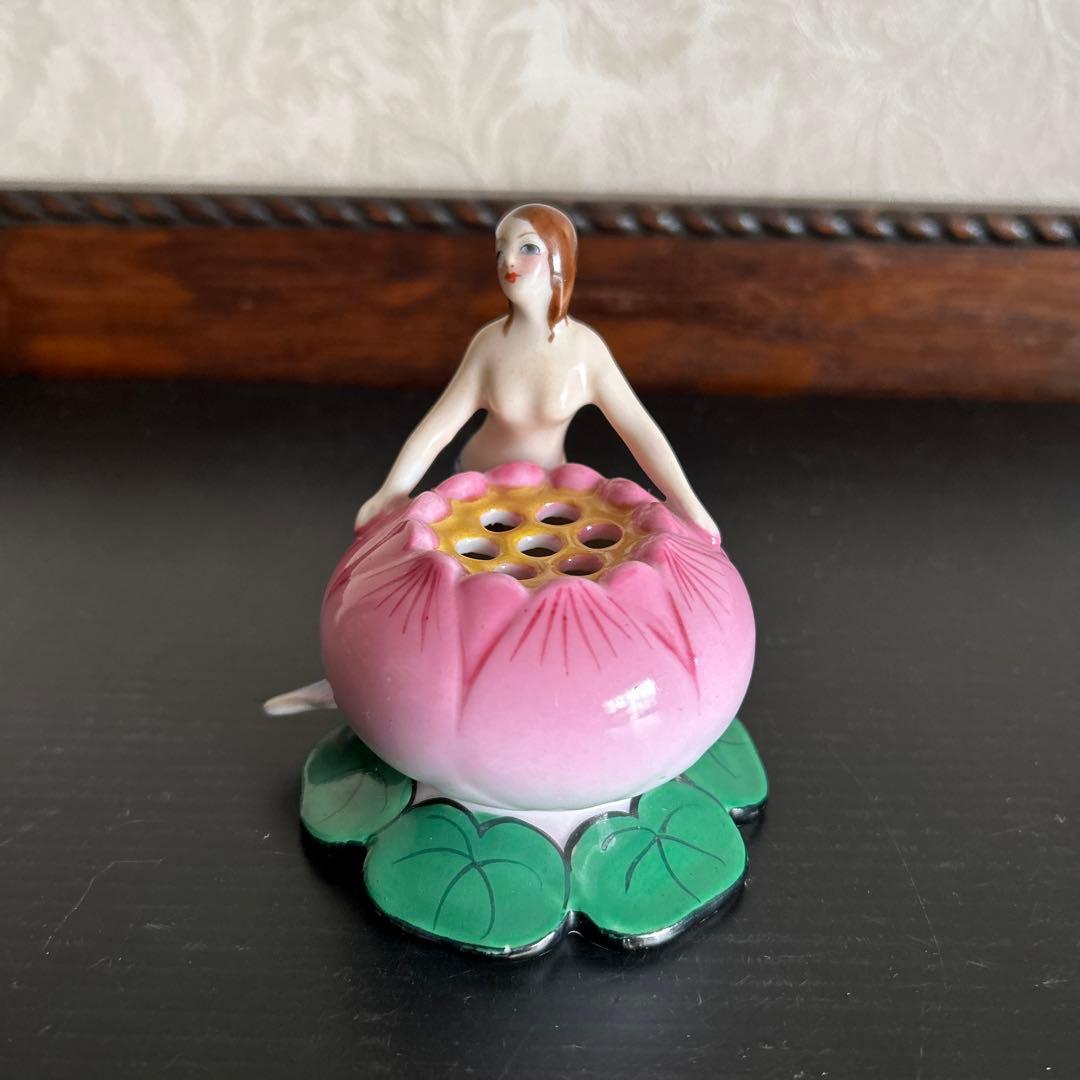 オールドノリタケ　デコレディ　人魚　 フィンガー　マーメイドボール