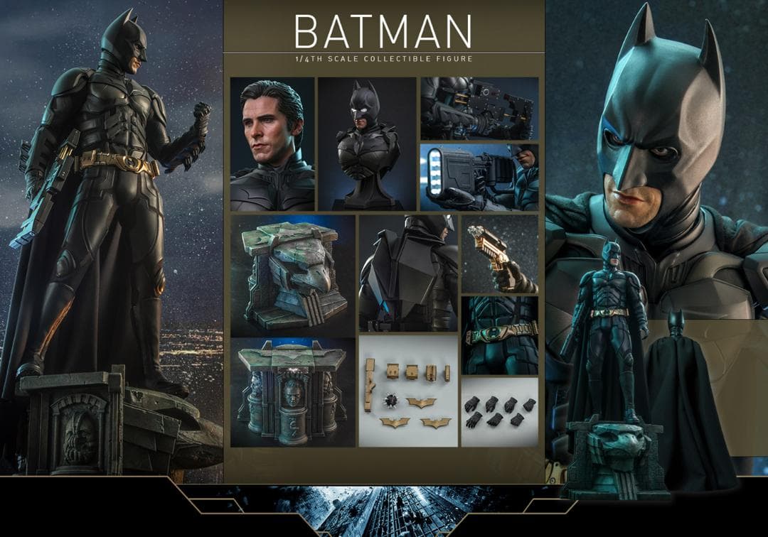 ホットトイズ『ダークナイト・トリロジー』 １／４スケールフィギュア　バットマン