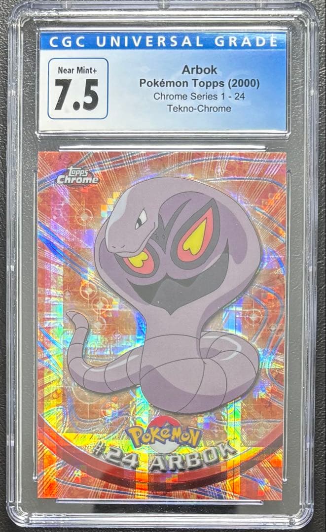【CGC7.5】アーボック 英語 topps chrome POKEMON TV