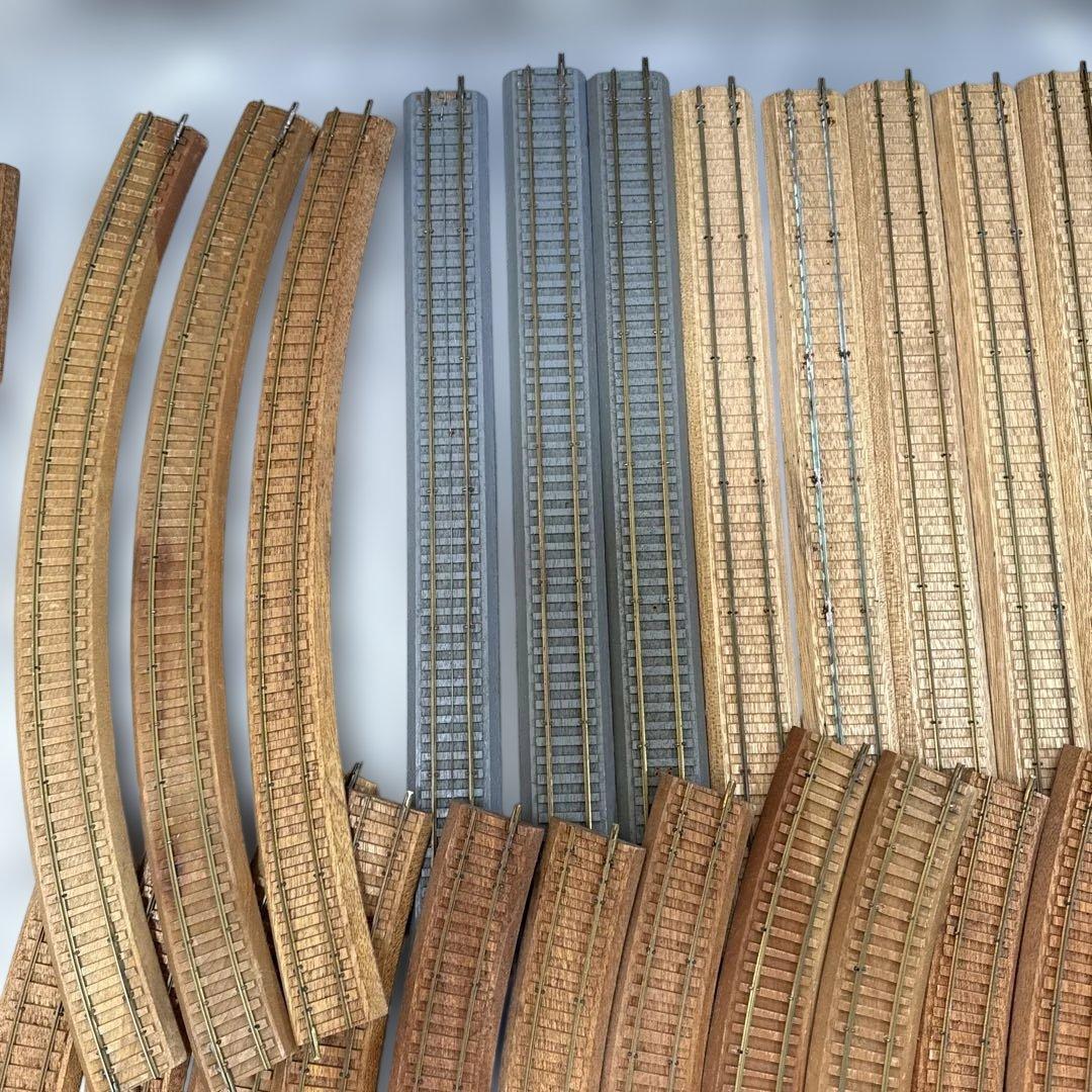 ［ジャンク］鉄道模型　HOゲージ　レール　線路　木製他　まとめ