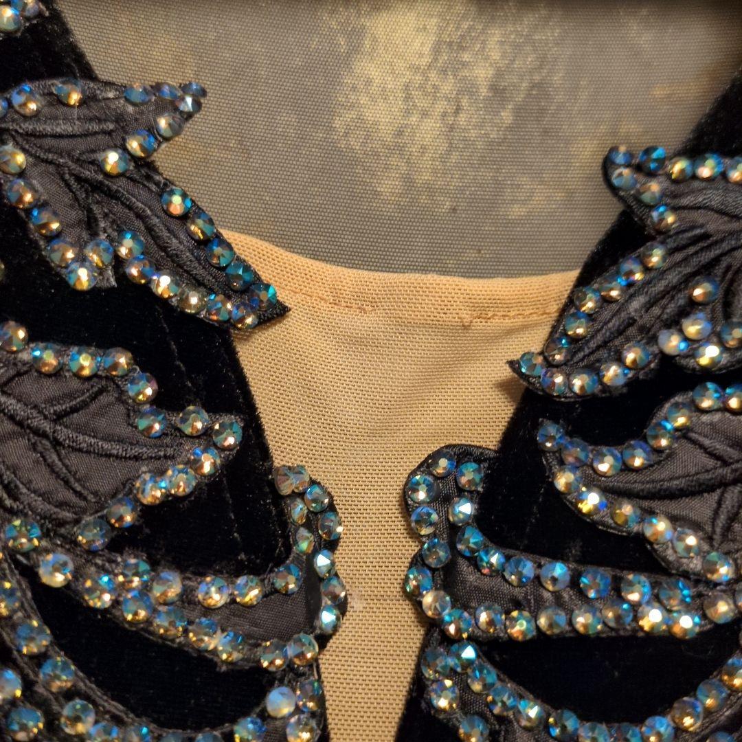 社交ダンスドレス 長袖 ブラック10％OFFしました