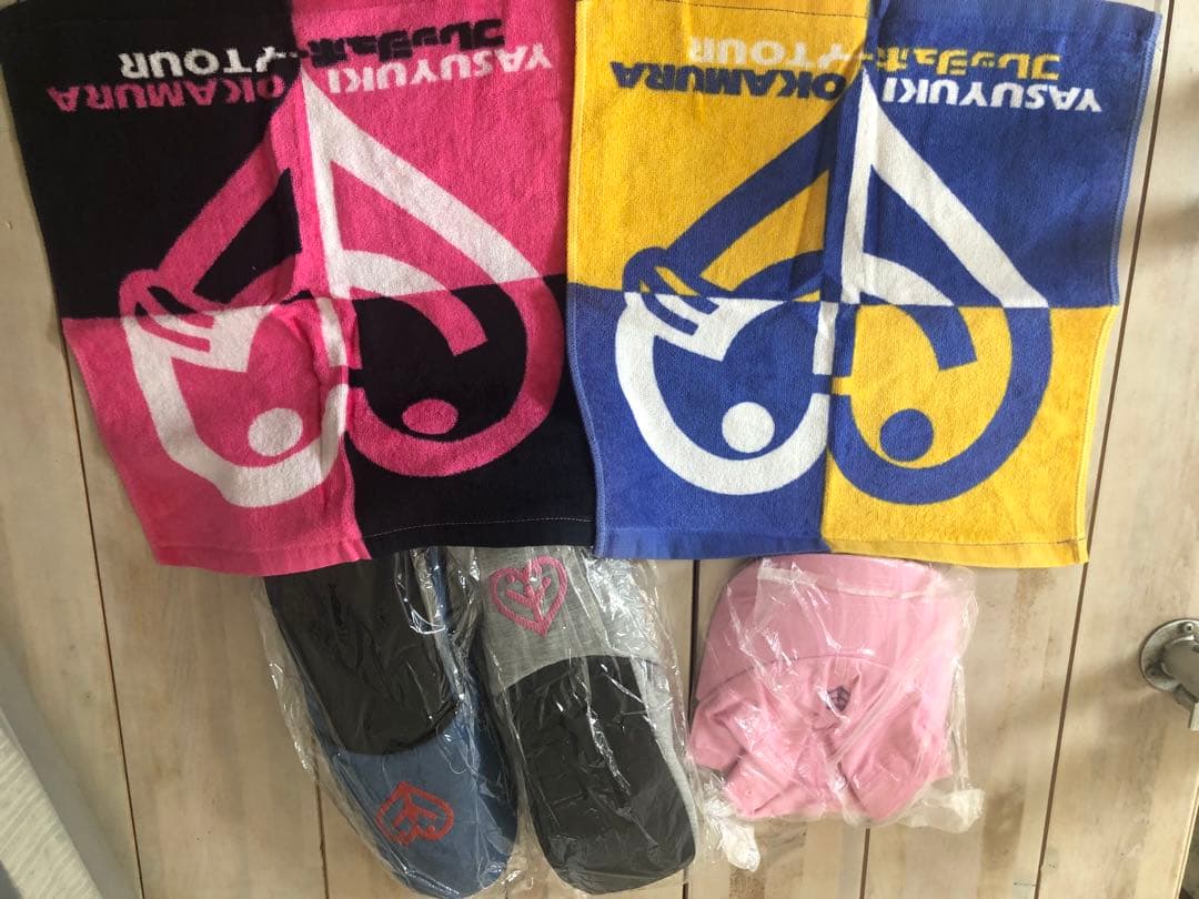 岡村靖幸　キャップ　スリッパ　ハンドタオル　タオル